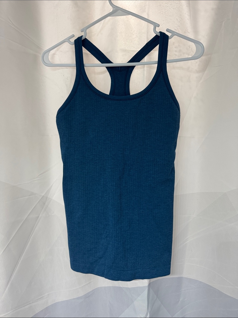 Lululemon Ebb To Street Tank In Blue Borealis *FLAWED* Size 6